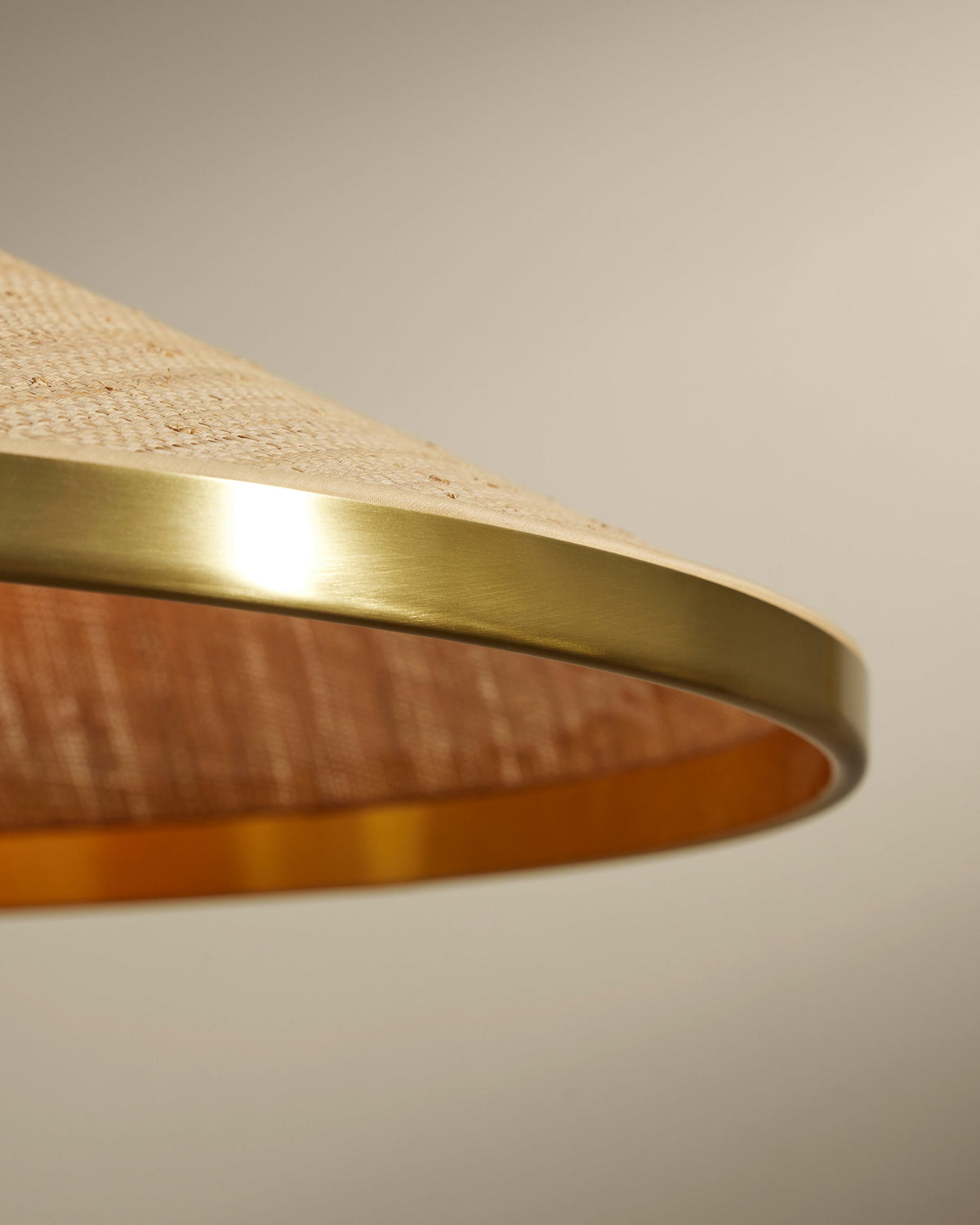Ceiling lamp "Songe" by Sarah Lavoine made of raffia