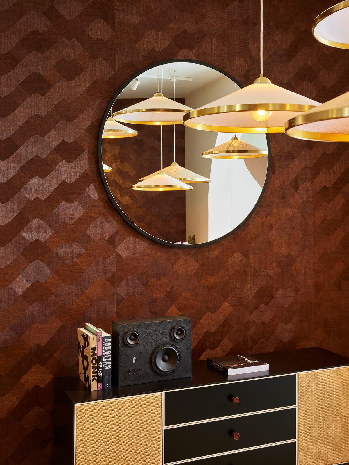 Ceiling lamp "Songe" by Sarah Lavoine made of raffia