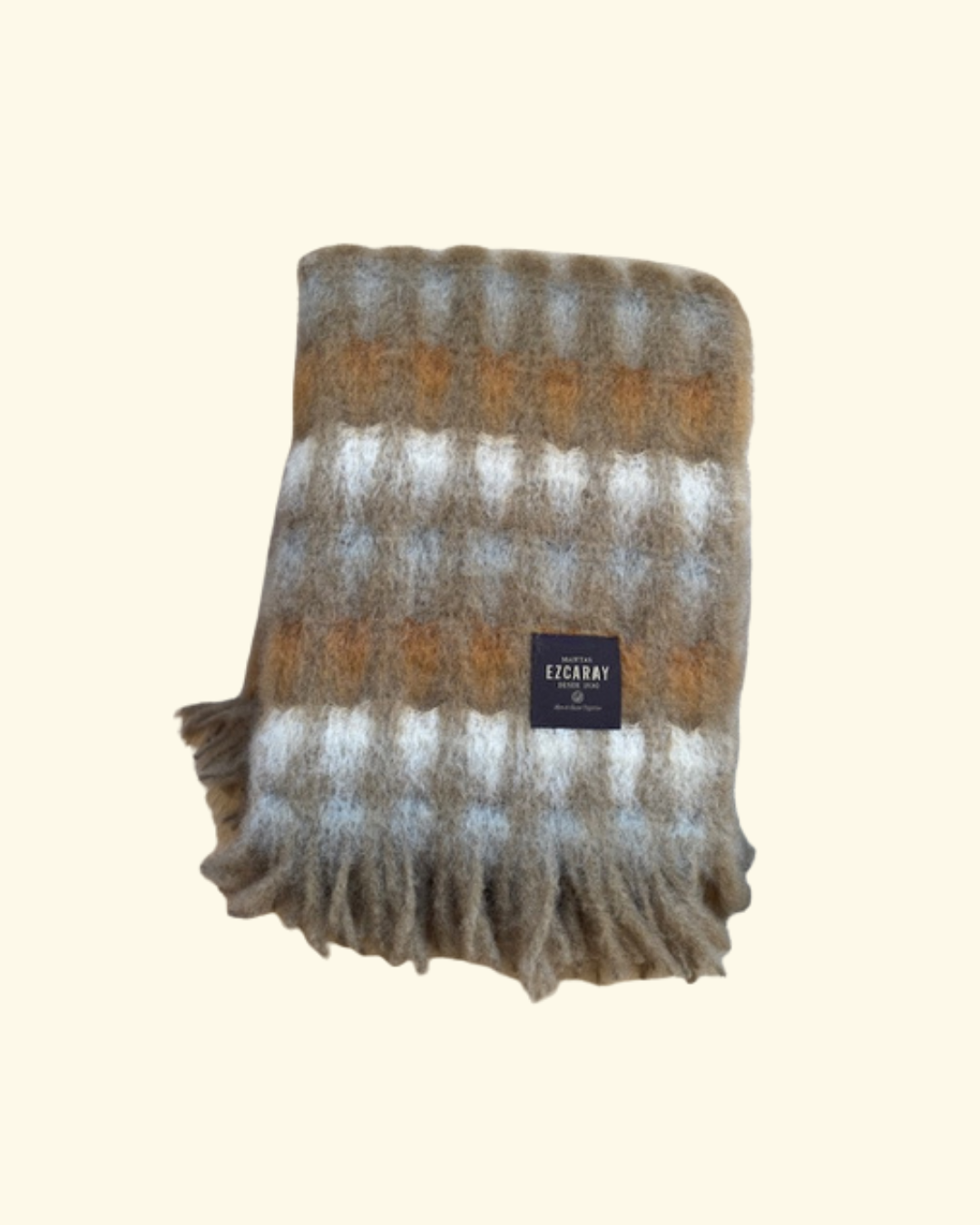 Decke "Mia" aus Mohair-Mix