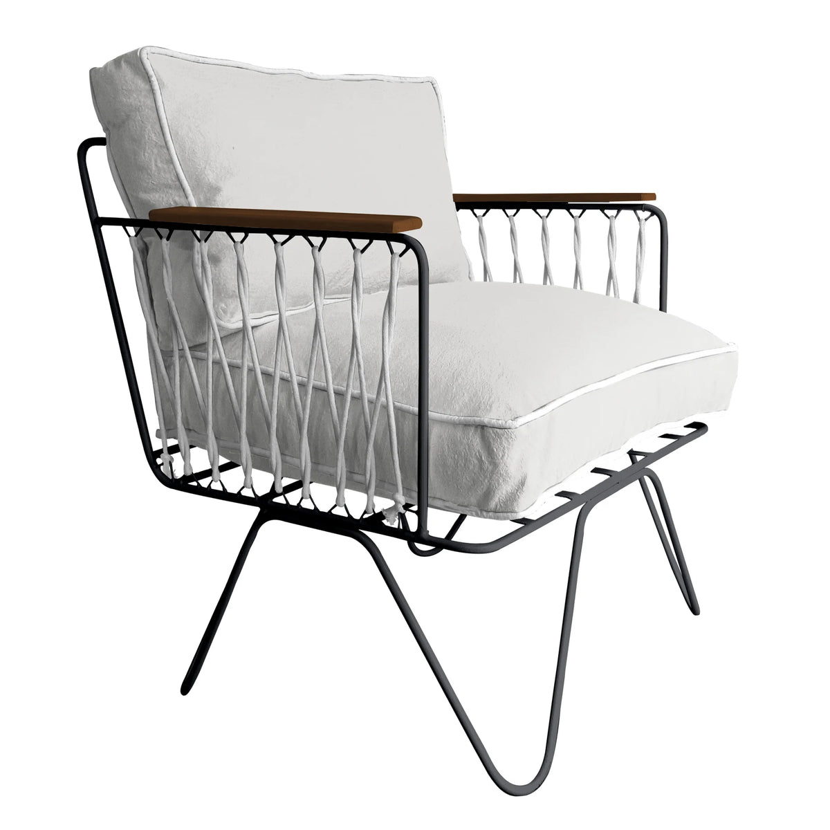 "Croisette Chair" mit weißem Canvas-Bezug von Honoré