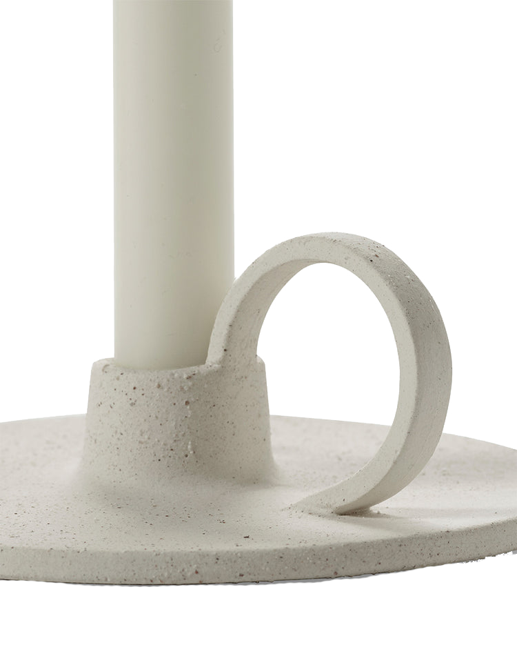 Stoneware candle holder
