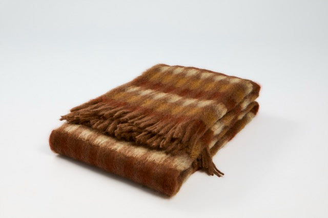 Decke "Mia" aus Mohair-Mix