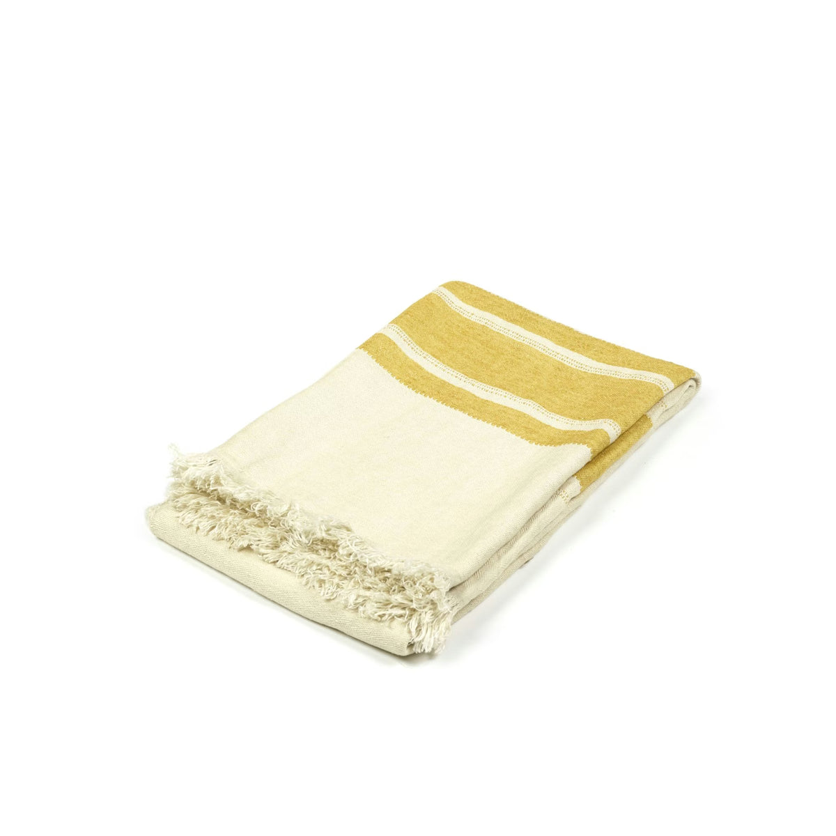 Gestreiftes Plaid „Mustard Stripe“ von Libeco